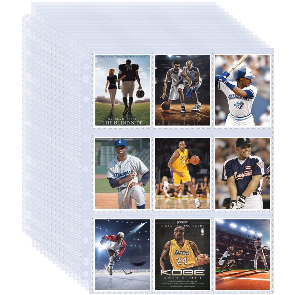Trading Card Binder - 50 Sheets 9 Pocket Single Sided