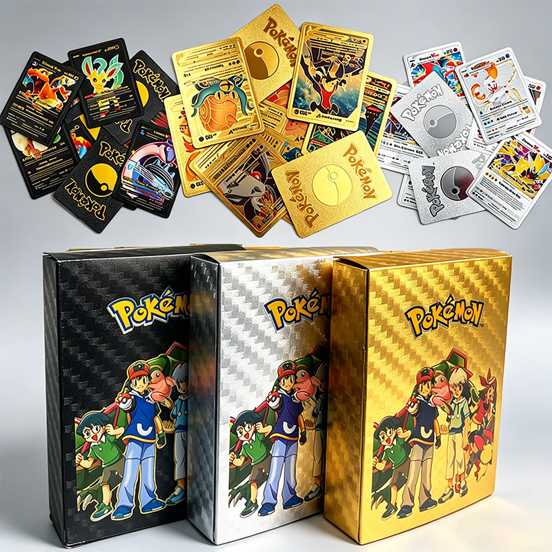 55Pcs Pokemon Gold Foil Cards  - Pokemon Binder Card avis et prix