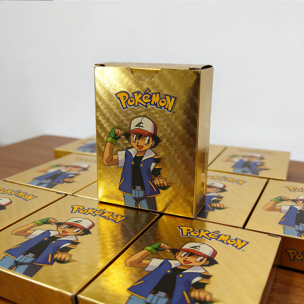 55Pcs Pokemon Gold Foil Cards  - Pokemon Binder Card avis et prix