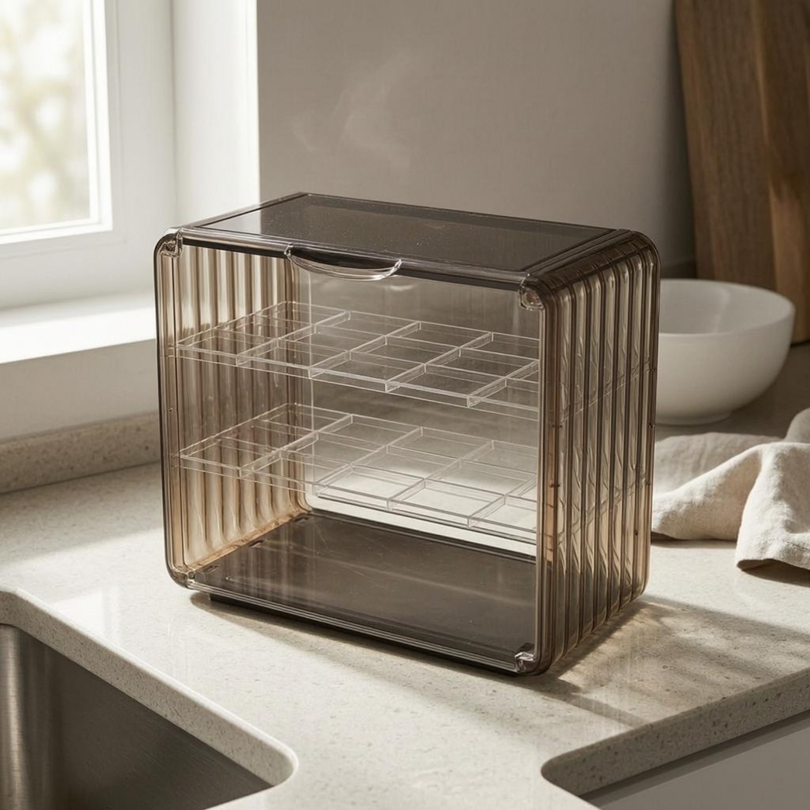 Acrylic Cup Storage Rack Trans - Display Case Acrylic avis et prix