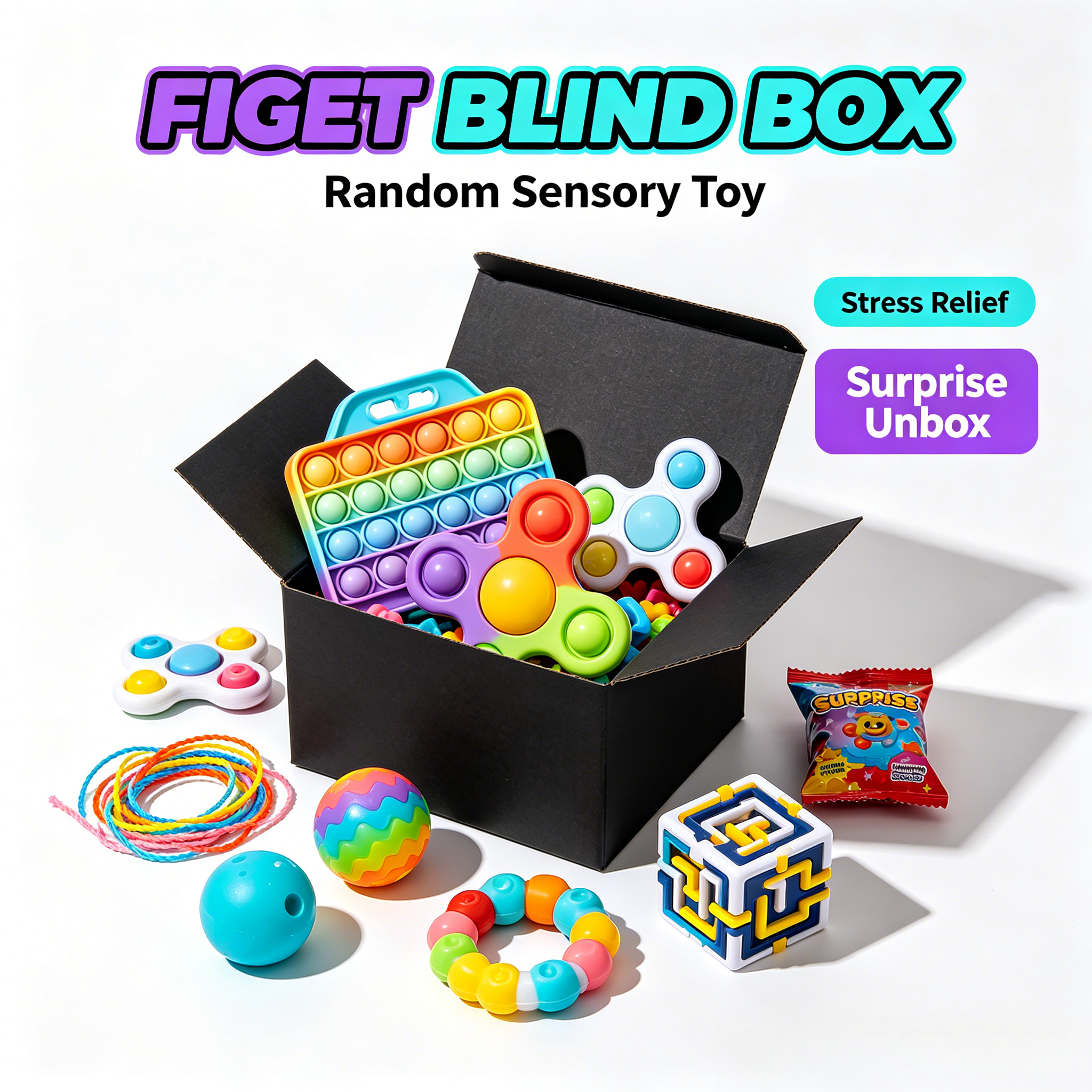 Sensory Squishy Blind Box Rand - Mystery Box Blind Bag avis et prix