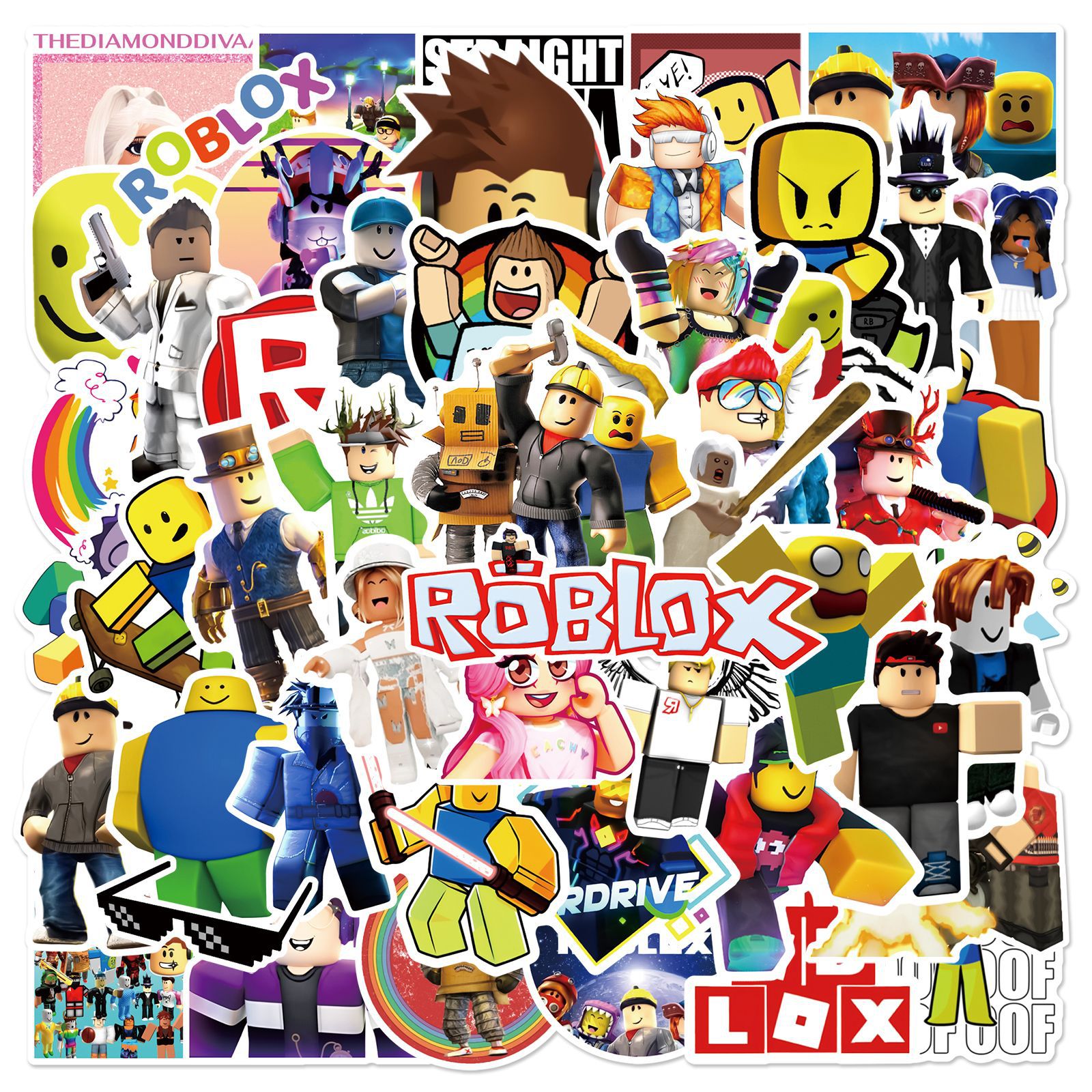 50pcs Roblox Unique Waterproof - Vinyl Figure Blank avis et prix
