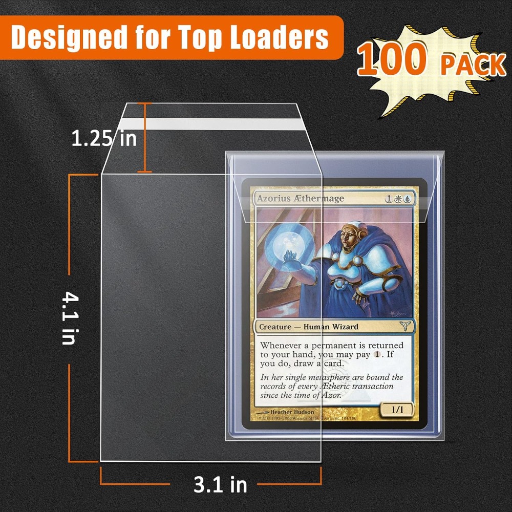 100 Pack Top Loader Sleeves, U - Card Top Loader avis et prix