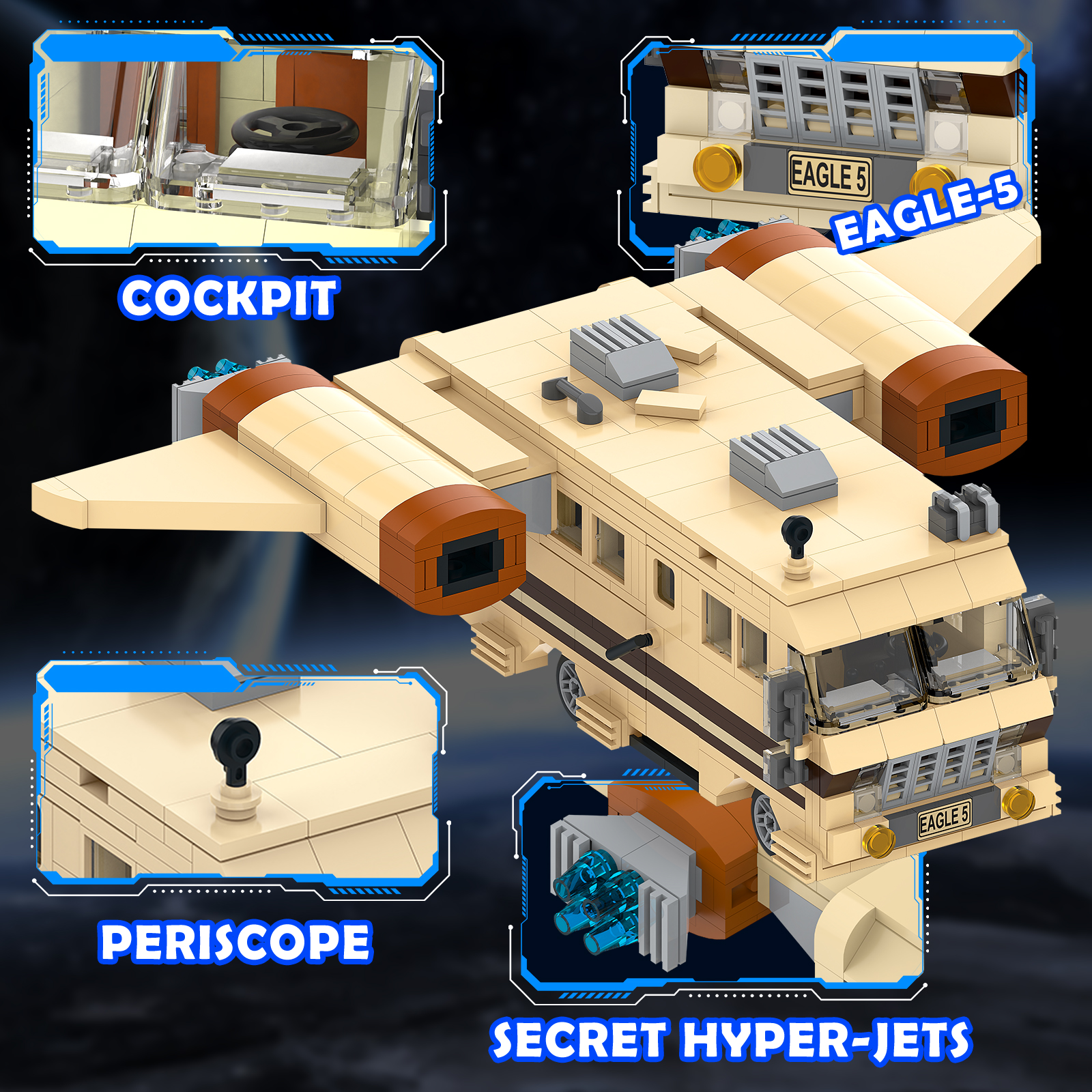 Space Balls Eagle 5 Building B - Model Airplane Plastic avis et prix