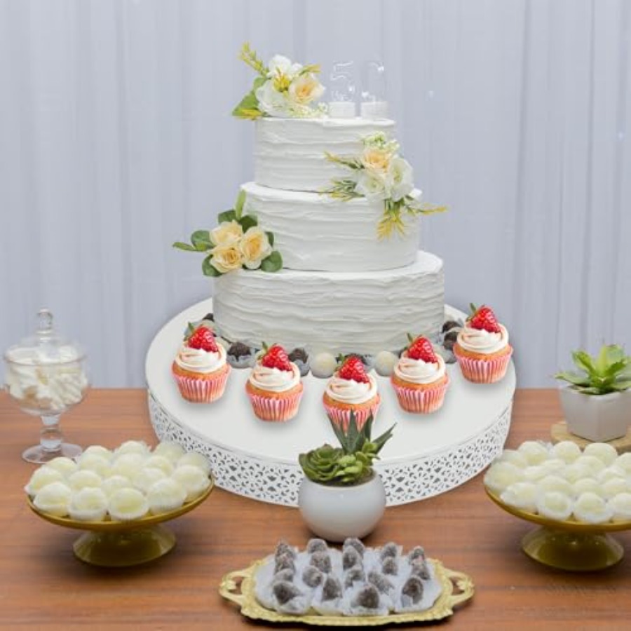 3 Pcs Cake Stands Set 16'' 14' - Display Risers Set avis et prix