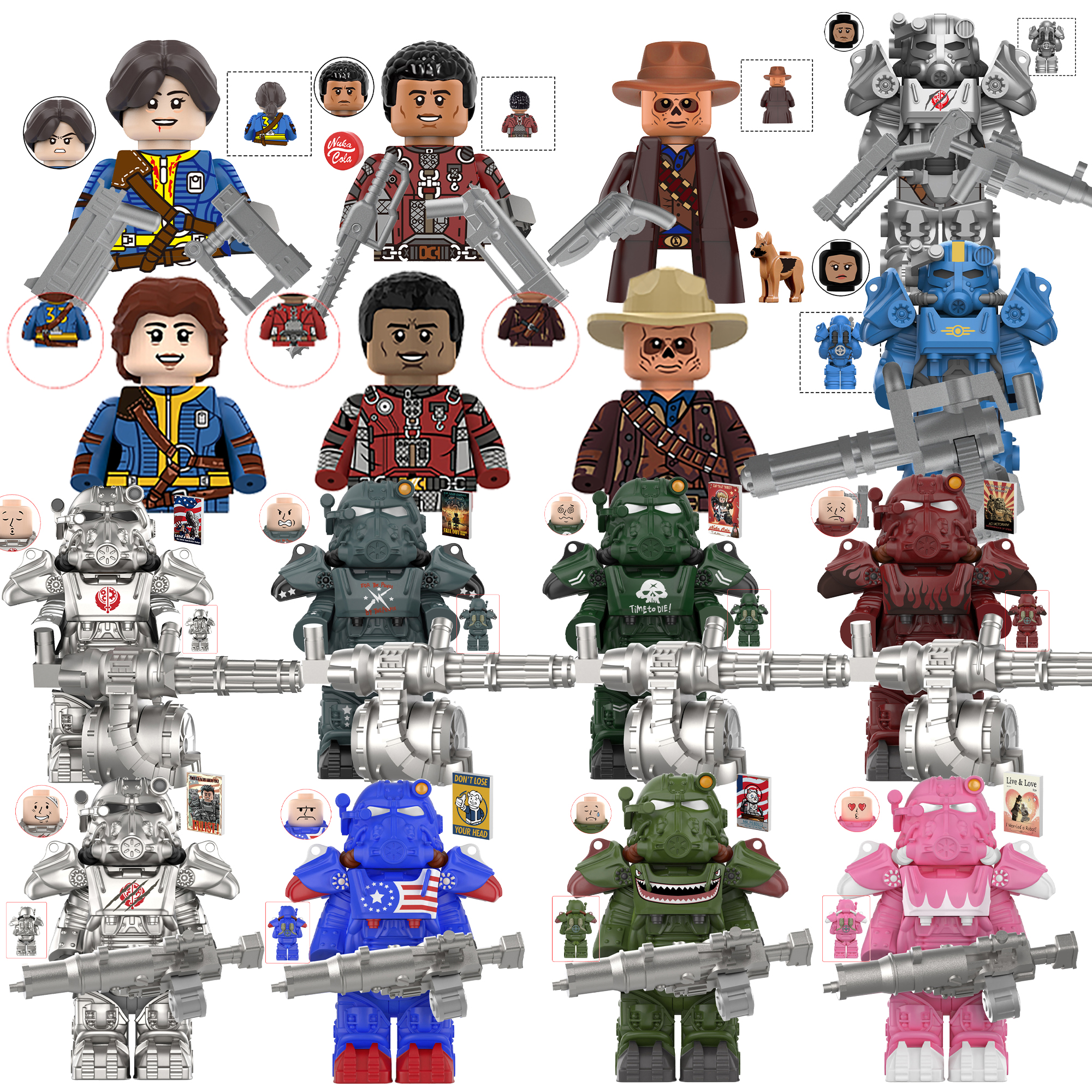New BoS Game T60 Power Armor A - Lego Minifigure Holder avis et prix