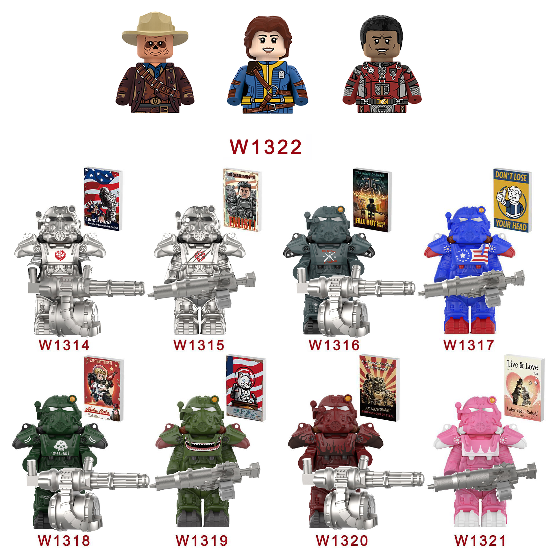 New BoS Game T60 Power Armor A - Lego Minifigure Holder avis et prix