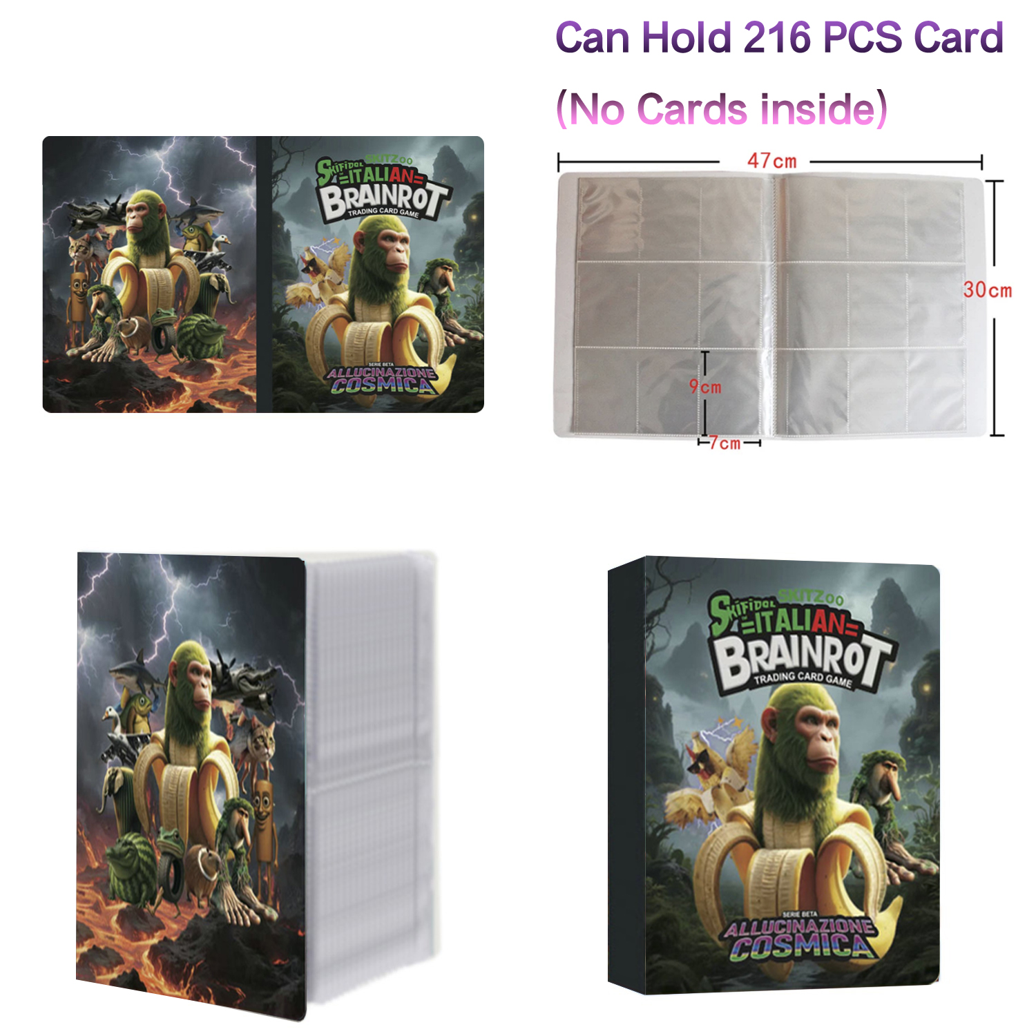 New 216 Pcs Booklet Italian Br - Trading Card Binder avis et prix