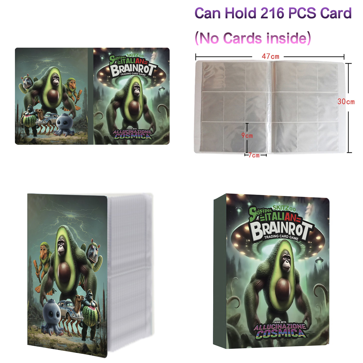 New 216 Pcs Booklet Italian Br - Trading Card Binder avis et prix