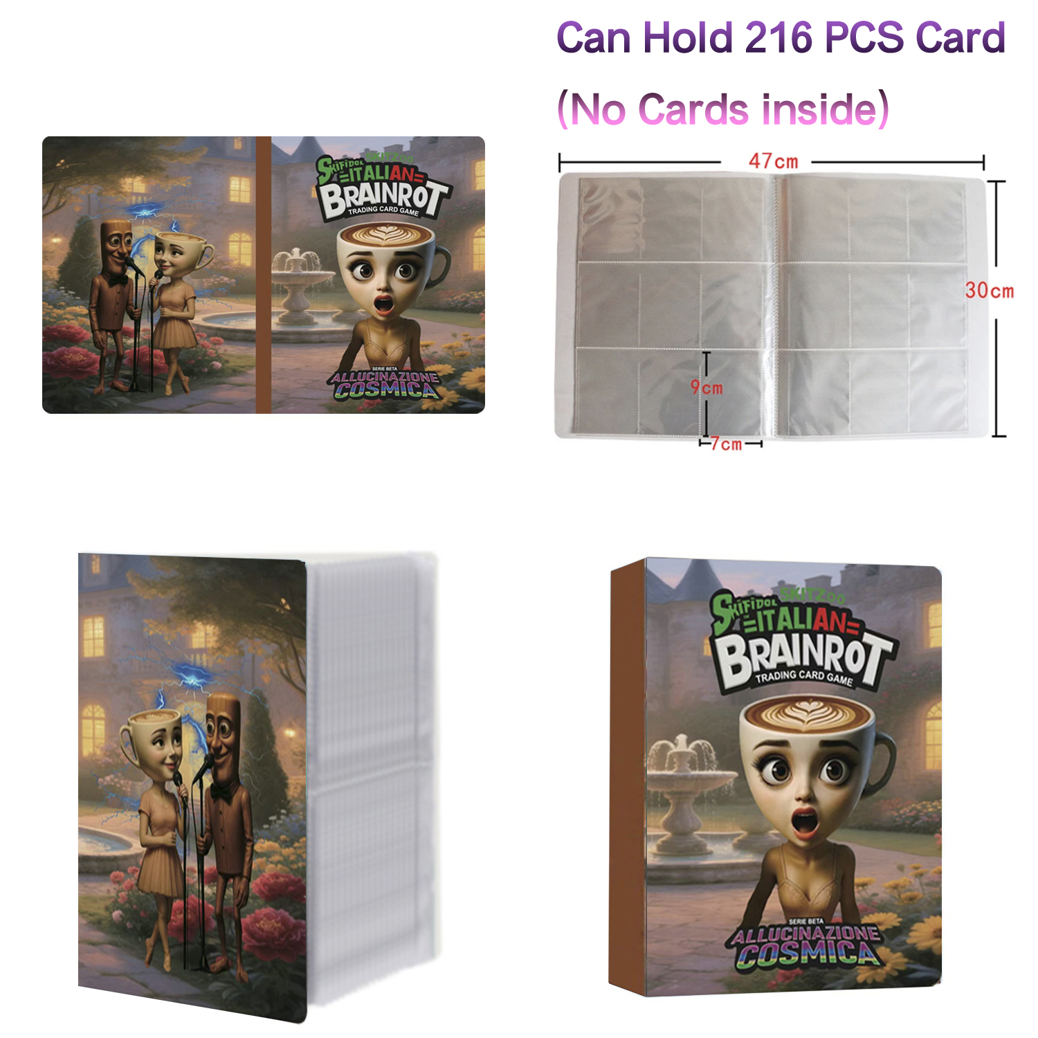 New 216 Pcs Booklet Italian Br - Trading Card Binder avis et prix