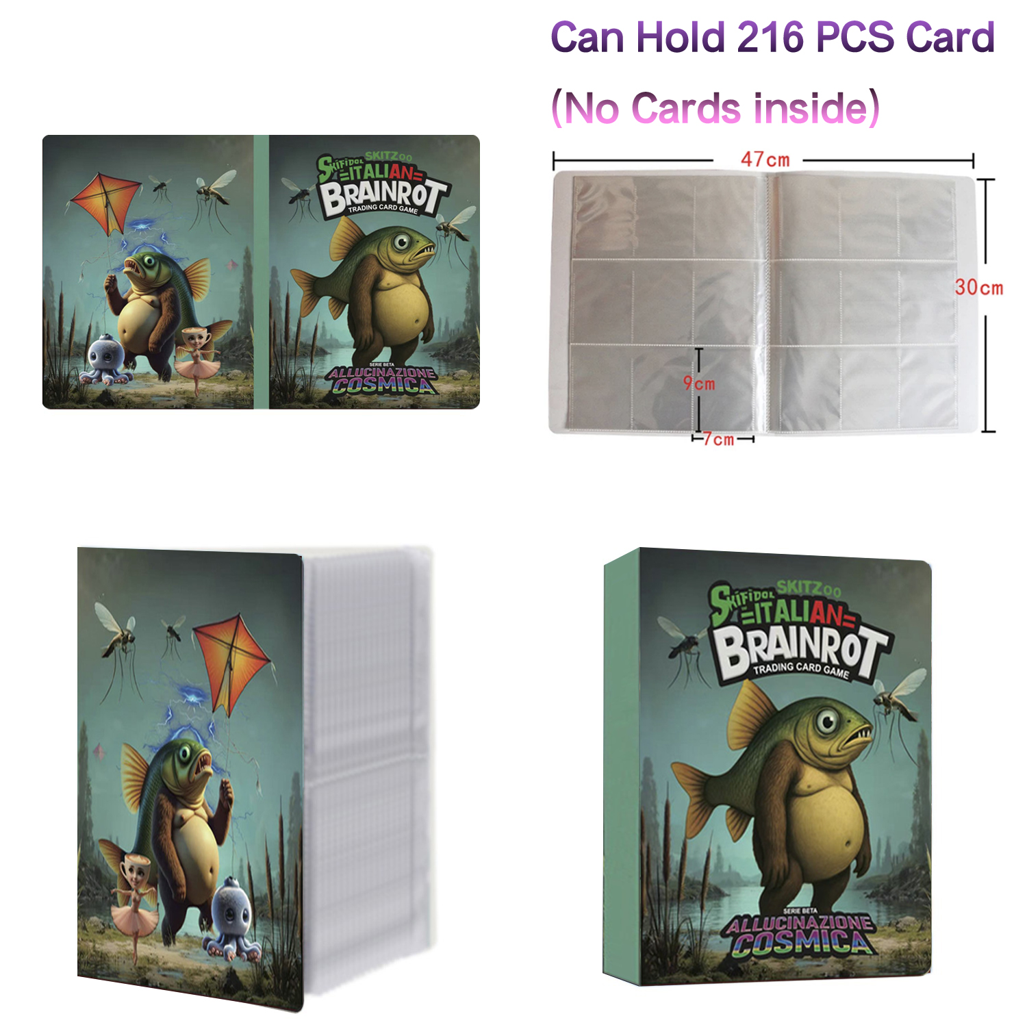 New 216 Pcs Booklet Italian Br - Trading Card Binder avis et prix