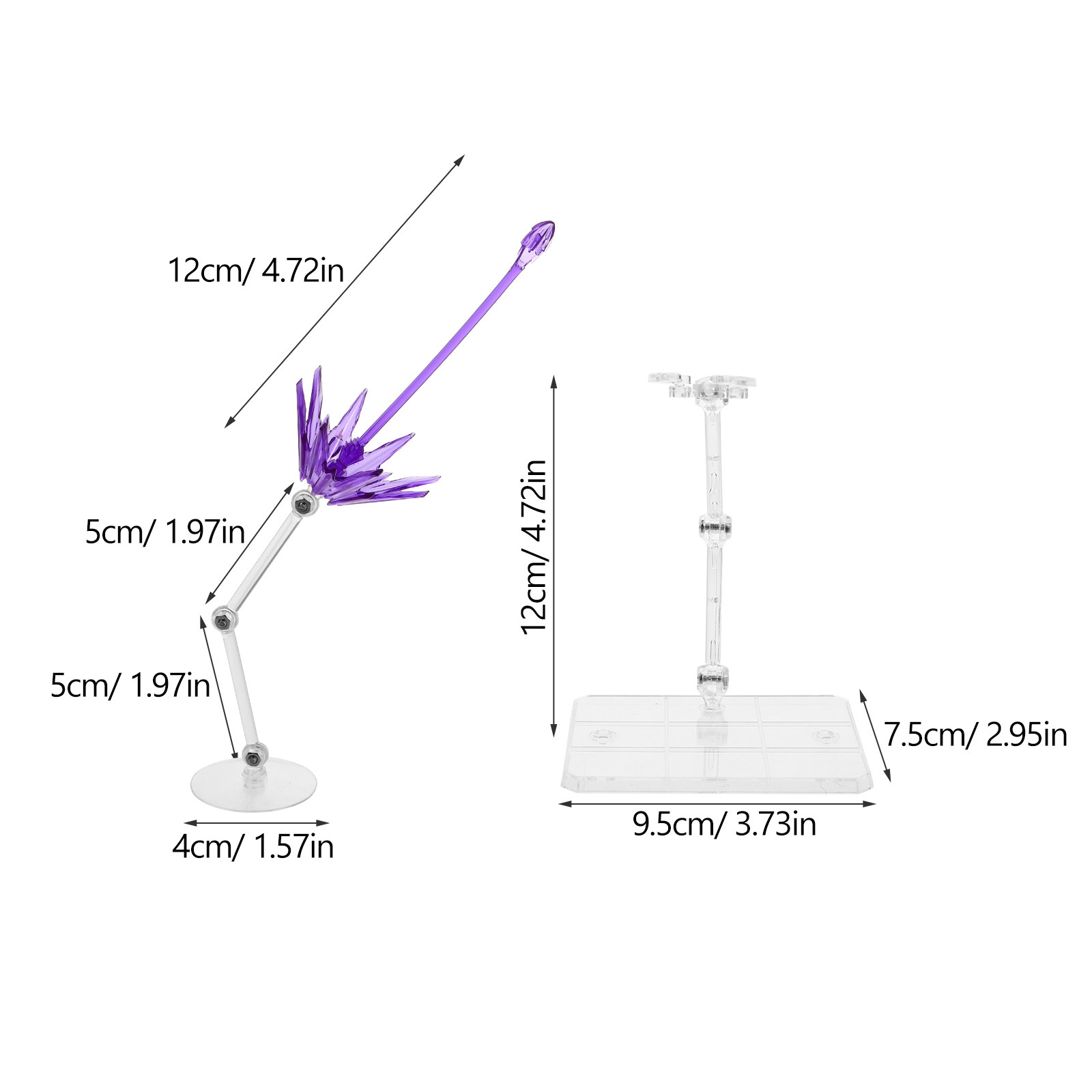 2Pcs Effect Parts Clear Plasti - Action Figure Stand avis et prix