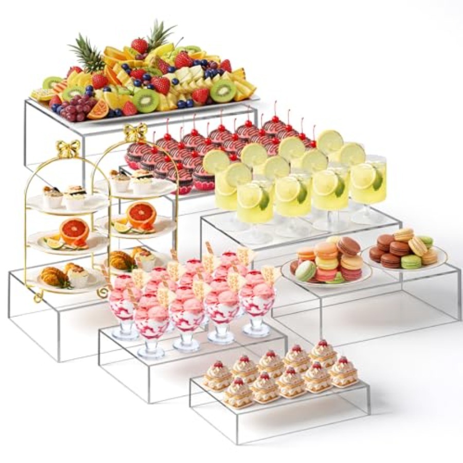 7 Pcs Extra Large Buffet Riser - Display Risers Set avis et prix