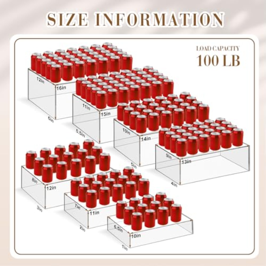 7 Pcs Extra Large Buffet Riser - Display Risers Set avis et prix