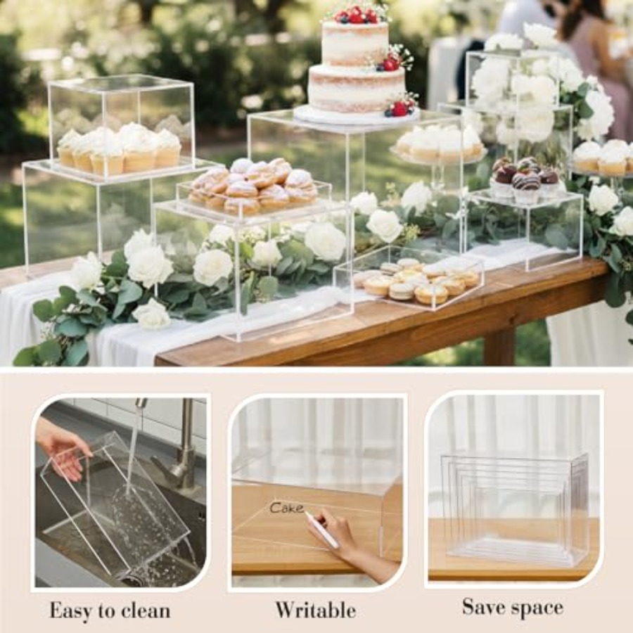 7 Pcs Extra Large Buffet Riser - Display Risers Set avis et prix