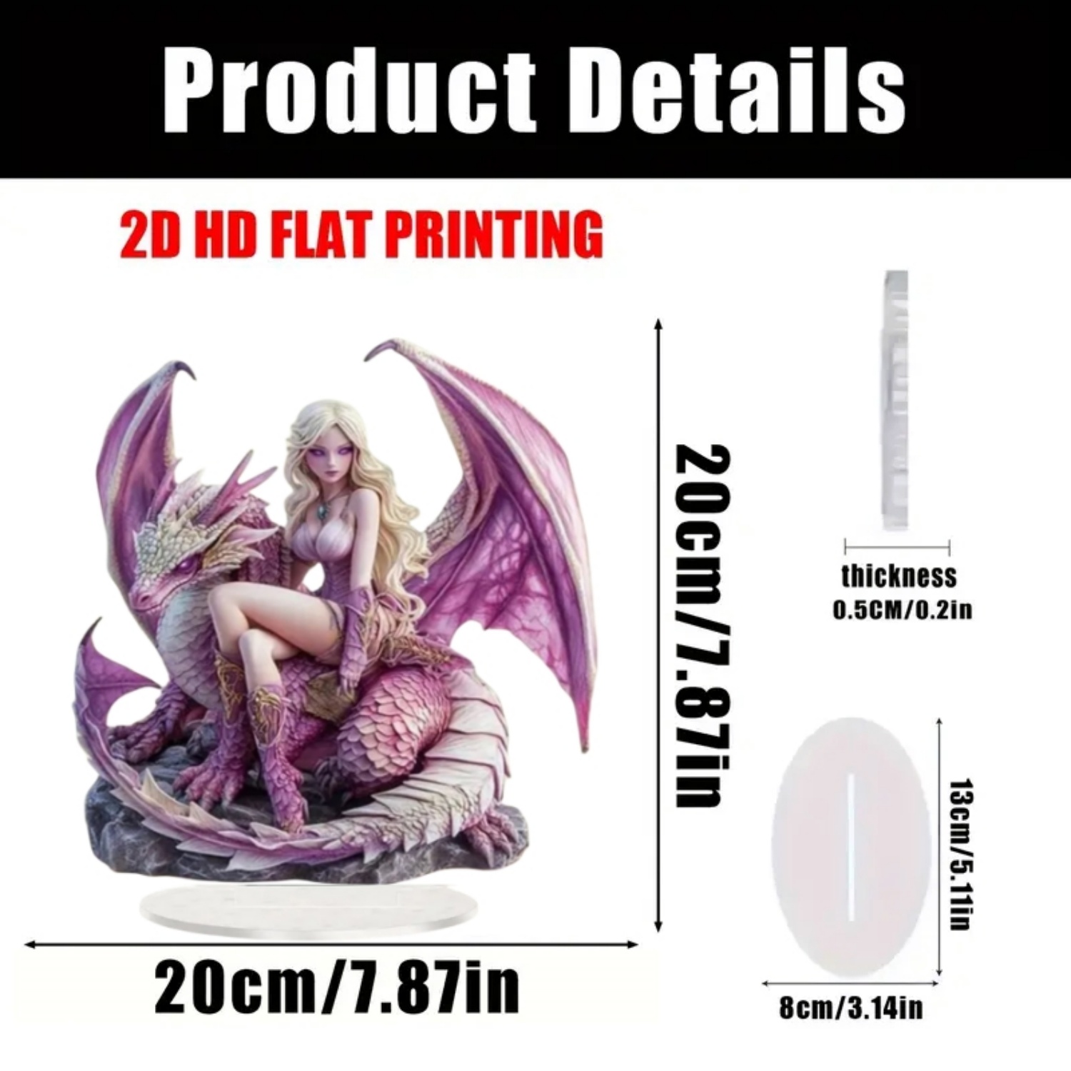 Fairy Statue,2D Flat Acrylic P - Display Case Acrylic avis et prix