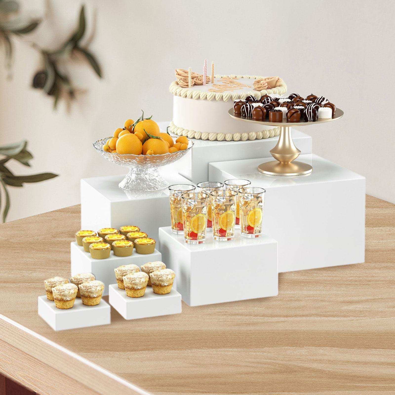TQH 7Pcs Buffet Riser Dessert  - Display Risers Set avis et prix