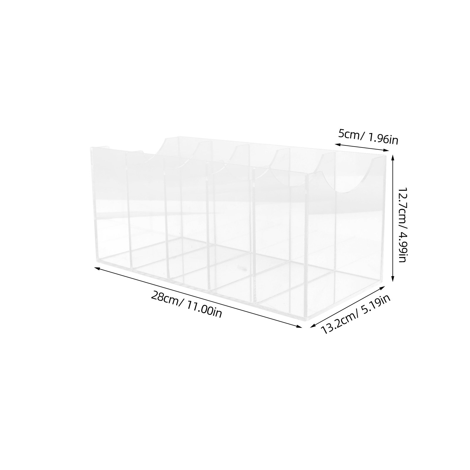5-Compartment Acrylic Belt Org - Display Case Acrylic avis et prix